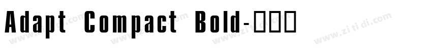 Adapt Compact Bold字体转换